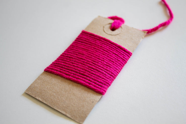 Contemporary Cable Stitch Cushion Hand Knit in Fuchsia