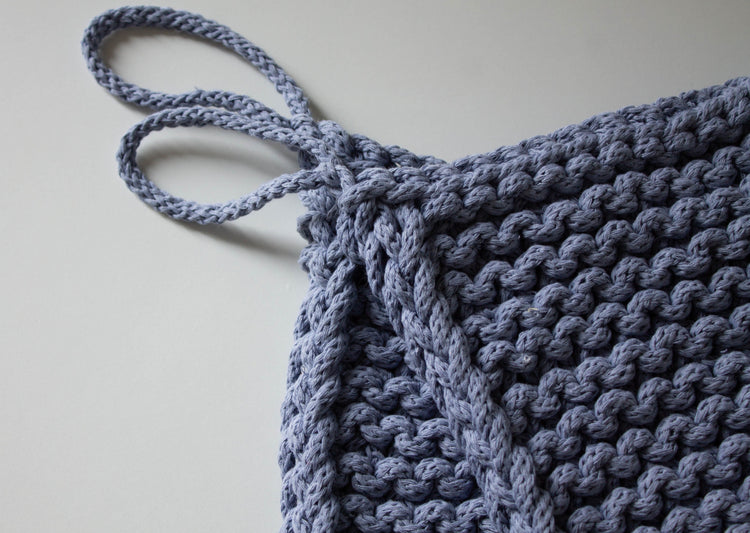 Hand Knit Trivets - pick your colour