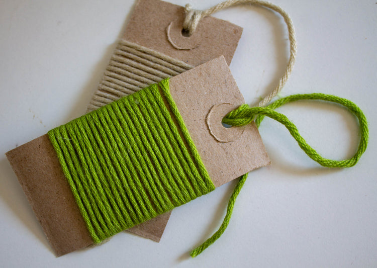 Colourblock Cushion Hand Knit in Ecru and Green